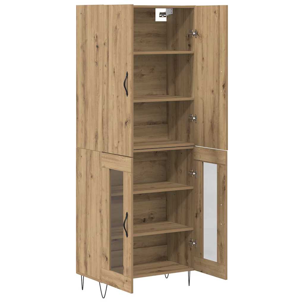 Høyskap 2 pcs Artisan Eik 69,5 x 34 x 180 cm Konstruert tre