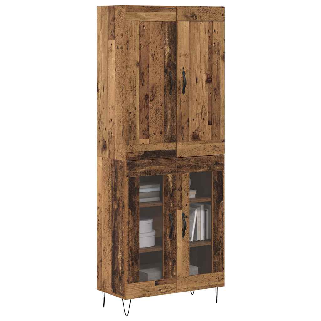 Høyskap Gamle tre 69,5 x 34 x 180 cm Konstruert tre
