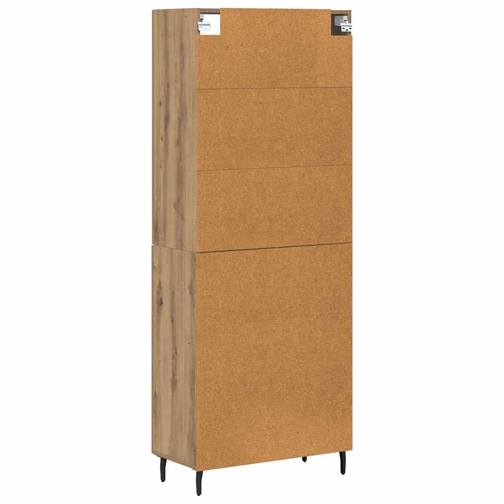 Høyskap 2 pcs Artisan Eik 69,5 x 34 x 180 cm Konstruert tre