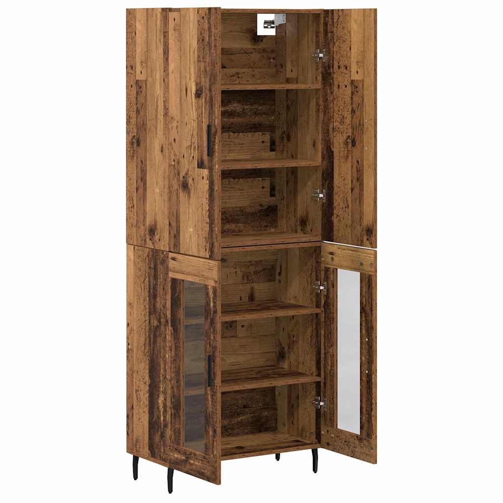 Høyskap Gammelt tre 69,5 x 34 x 180 cm Konstruert tre