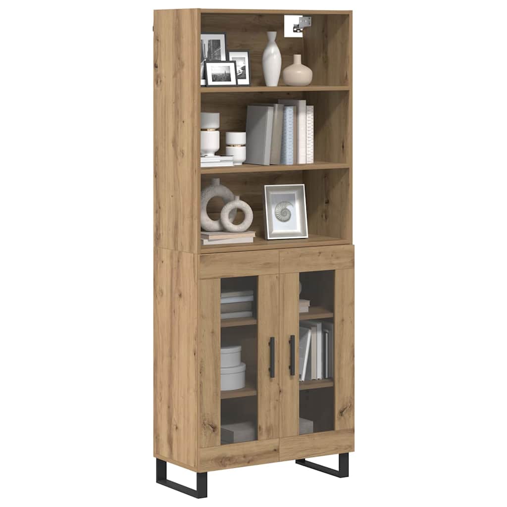 Høyskap 2 pcs Artisan Eik 69,5 x 34 x 180 cm Konstruert tre