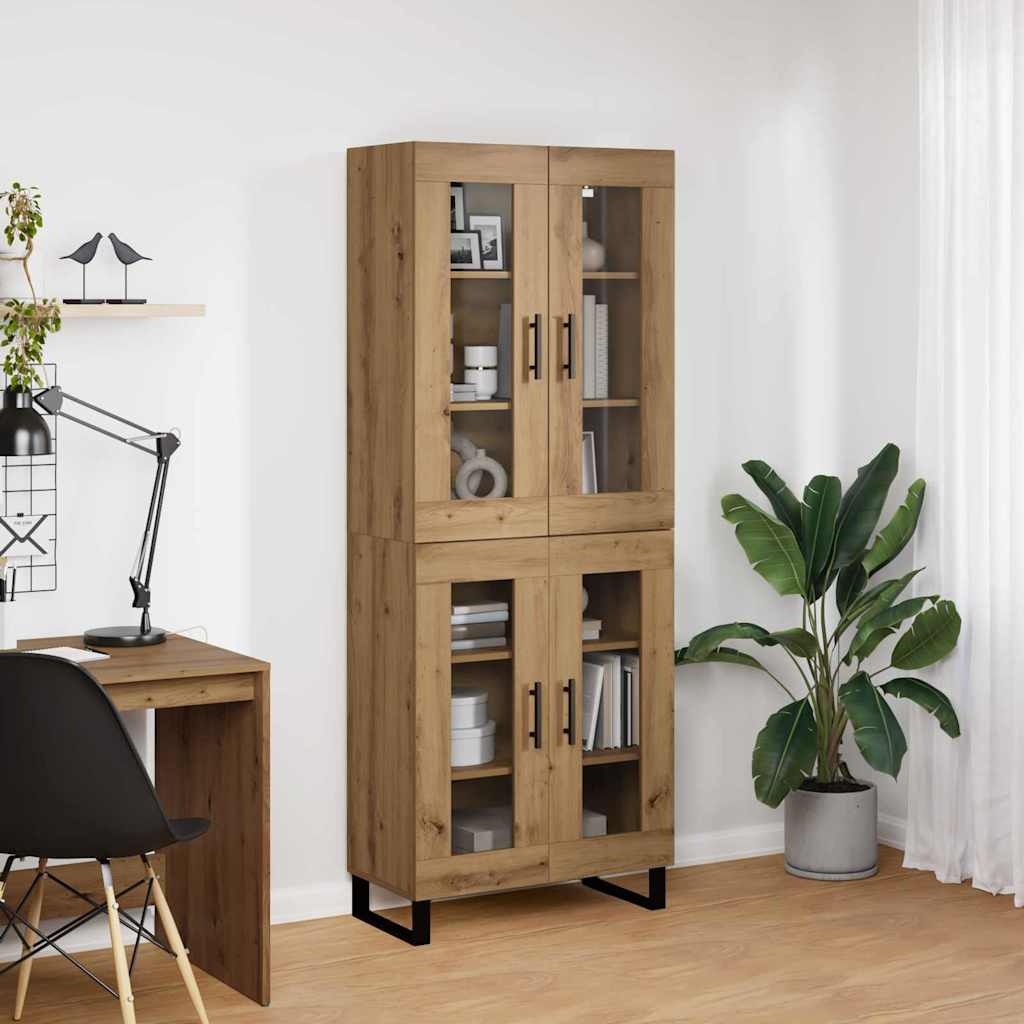 Høyskap 2 pcs Artisan Eik 69,5 x 34 x 180 cm Konstruert tre