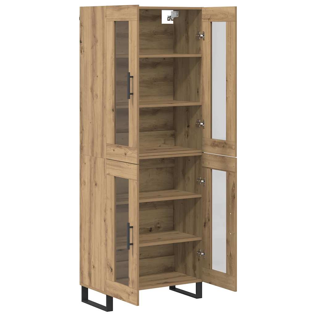 Høyskap 2 pcs Artisan Eik 69,5 x 34 x 180 cm Konstruert tre