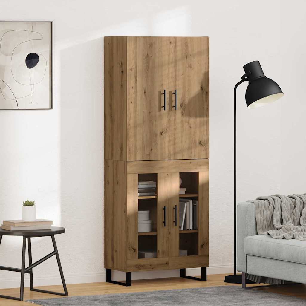 Høyskap 2 pcs Artisan Eik 69,5 x 34 x 180 cm