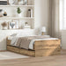 Sengestamme med skuff Artisan Eik 90 x 190 cm Massiv furu