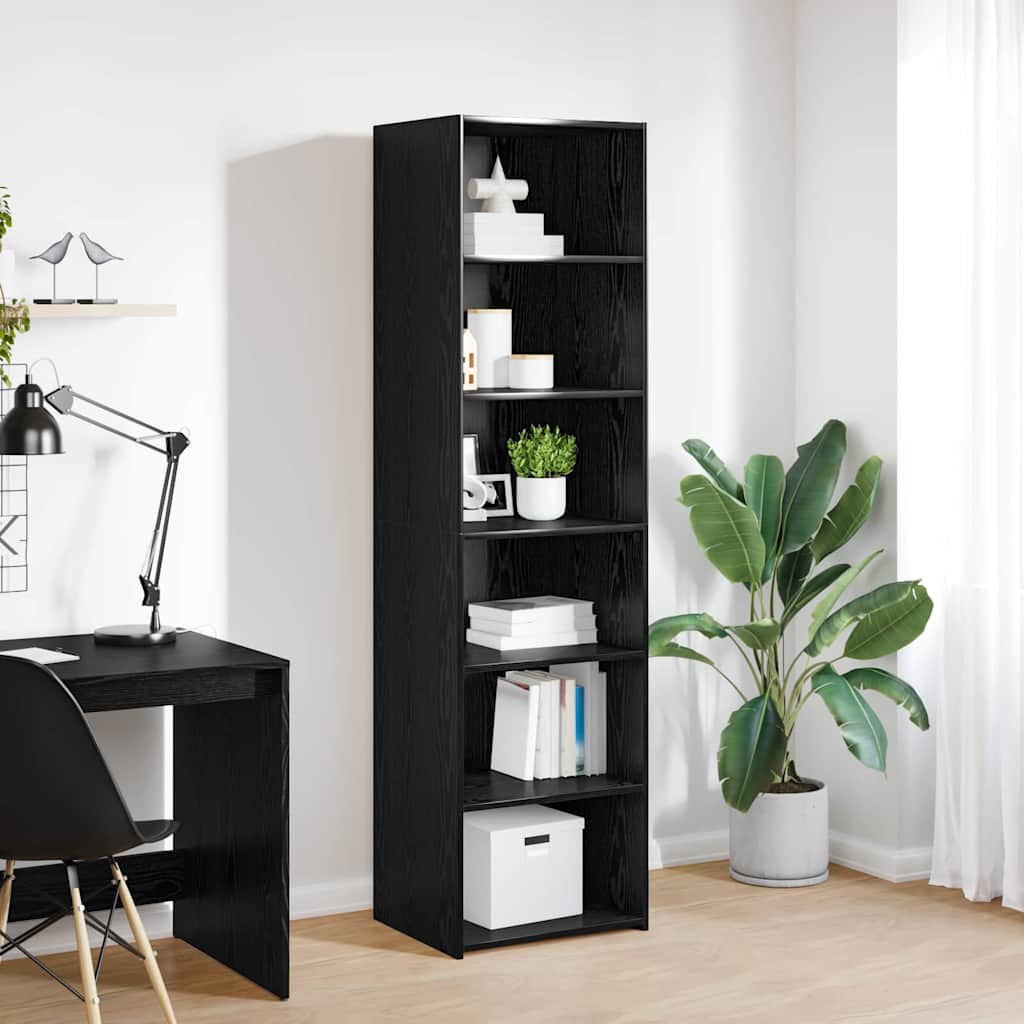 Kabinett Svart Eik 50 x 41 x 185 cm Konstruert tre