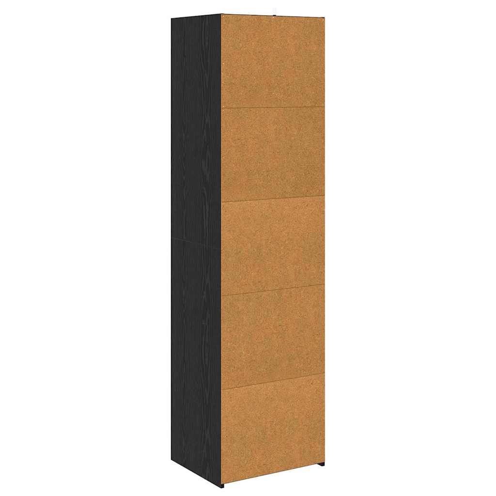 Kabinett Svart Eik 50 x 41 x 185 cm Konstruert tre
