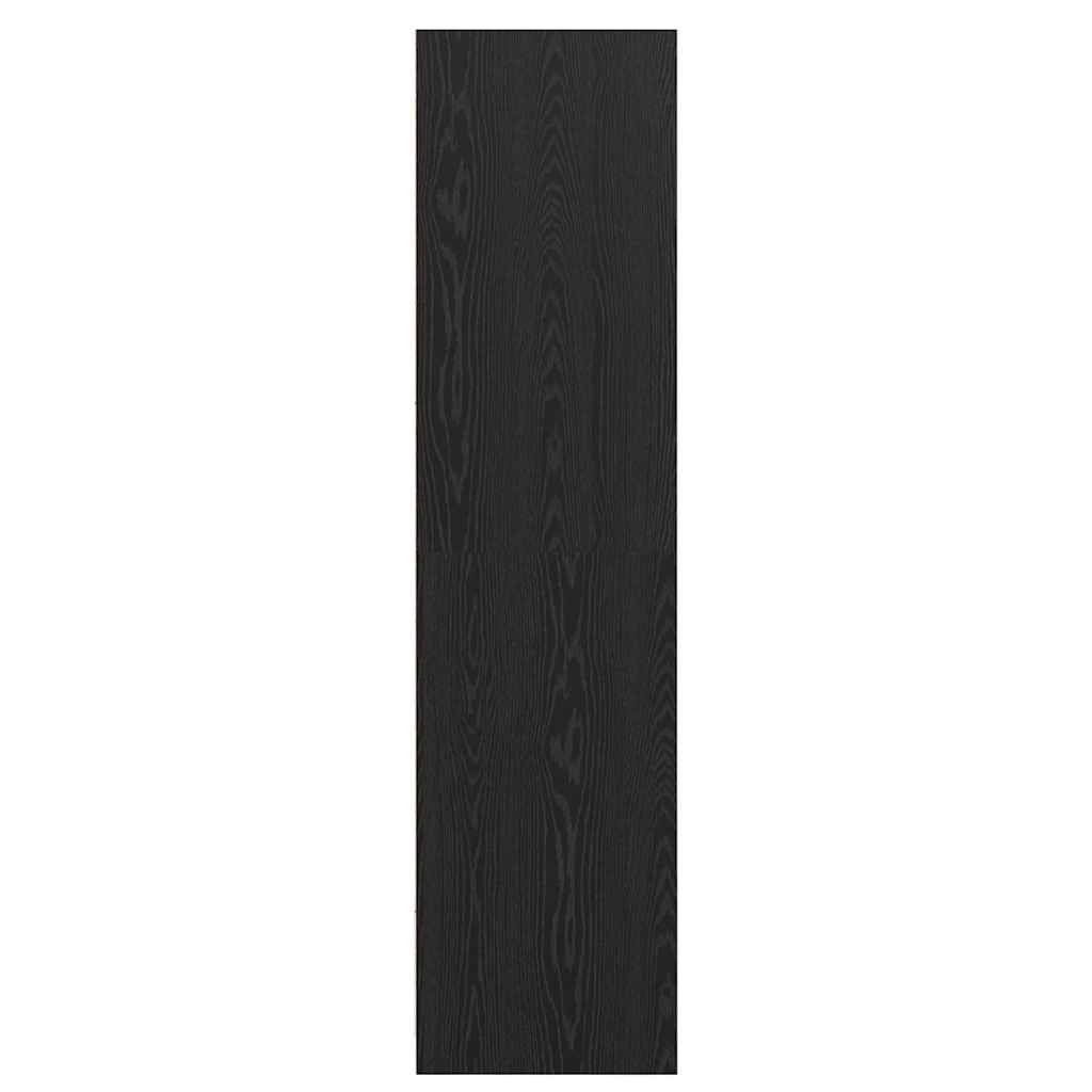 Garderobeskap Svart Eik 50 x 30 x 200 cm Konstruert tre vidaXL