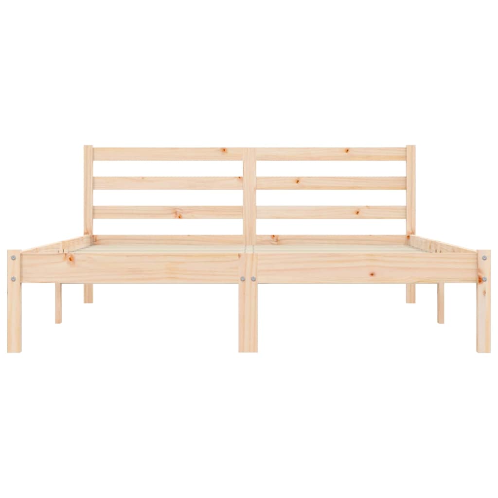 Sengestamme Naturlig 208,5 x 157,5 x 69,5 cm Massiv furu