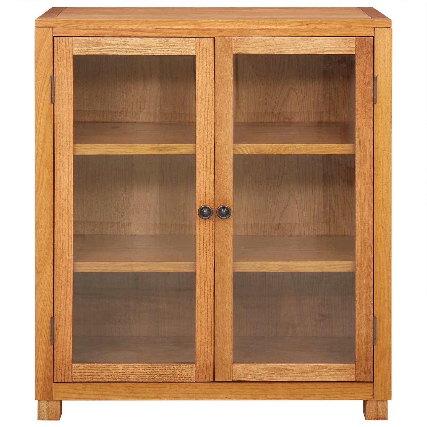 Kabinett med hylle med dør Brun 80 x 35 x 95 cm Massivt Eiketre