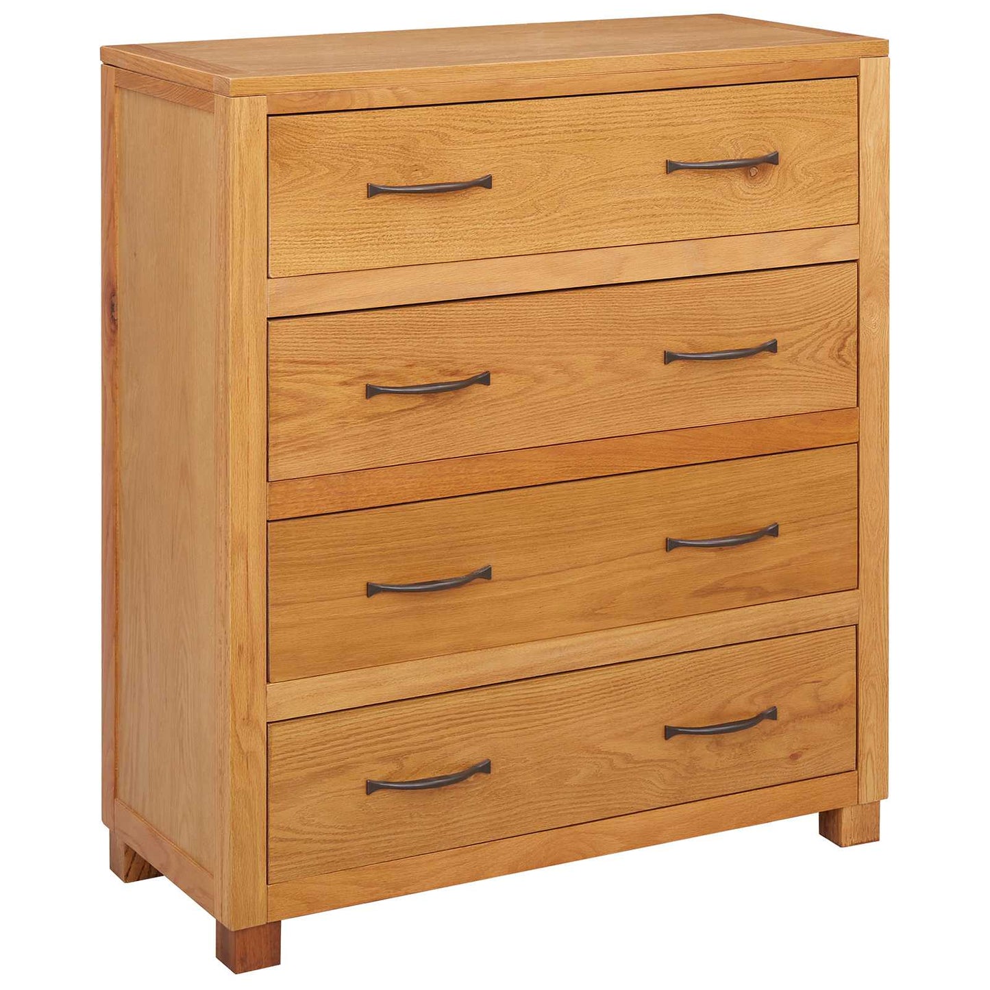 Kabinett med skuff Brun 80 x 35 x 95 cm Massivt Eiketre