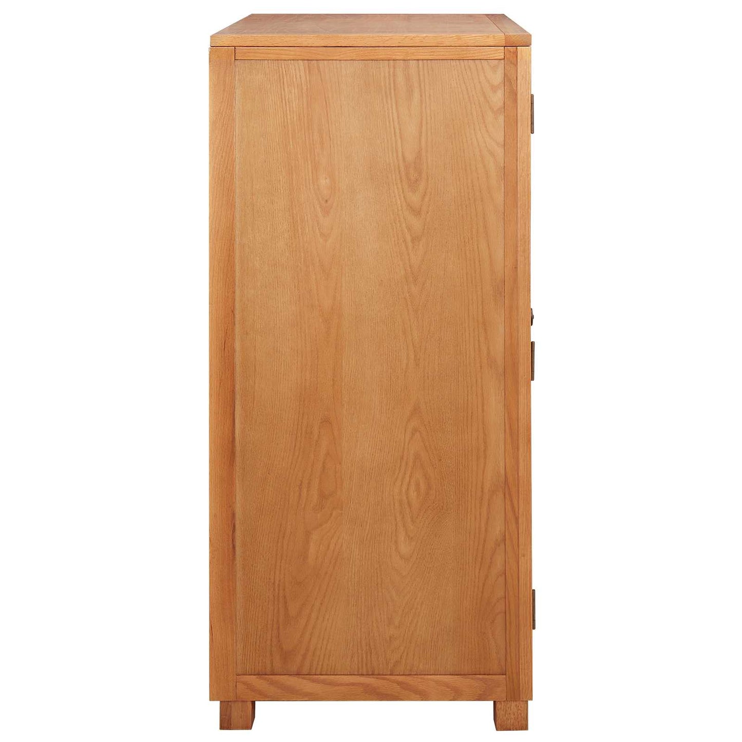 Garderobeskap med lagring Brun 80 x 50 x 115 cm Massivt Eiketre