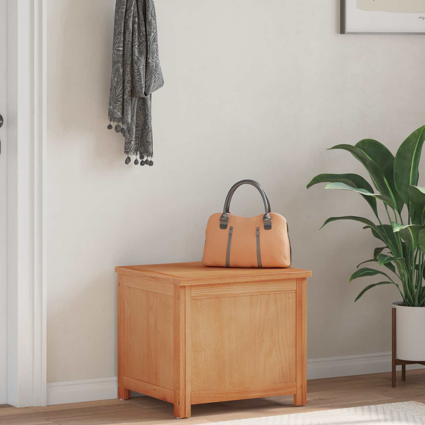 Lagringsboks 50 x 45 x 45 cm Konstruert tre med eikefiner vidaXL