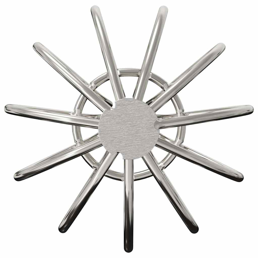 Bladbeskyttelse til takrenner 8 pcs sølv 50 mm Rustfritt Stål