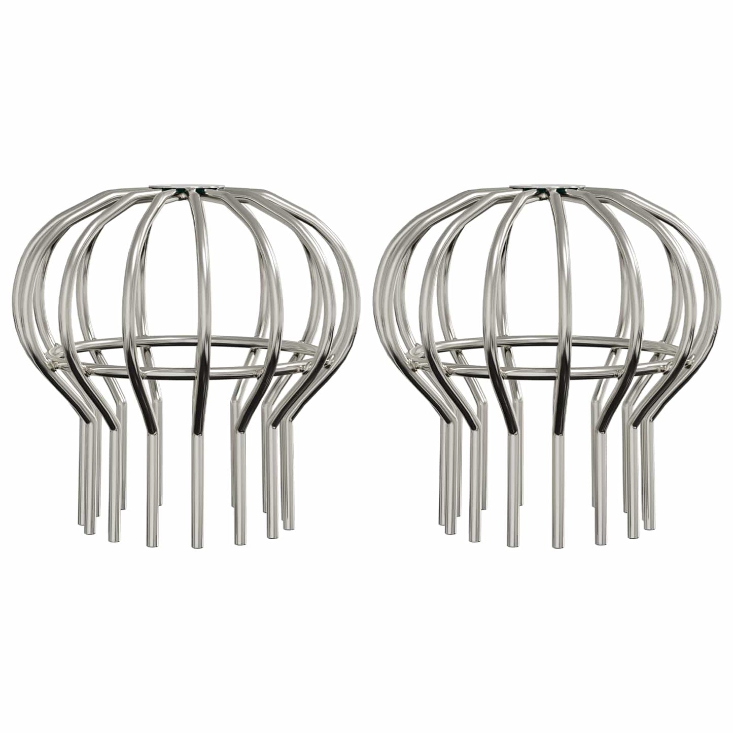 Bladbeskyttelse til takrenner 2 pcs sølv 110 mm Rustfritt Stål
