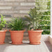 Rund Blomsterpotte 6 pcs Klinker Rød Ø 26 x 21.5 cm Plast