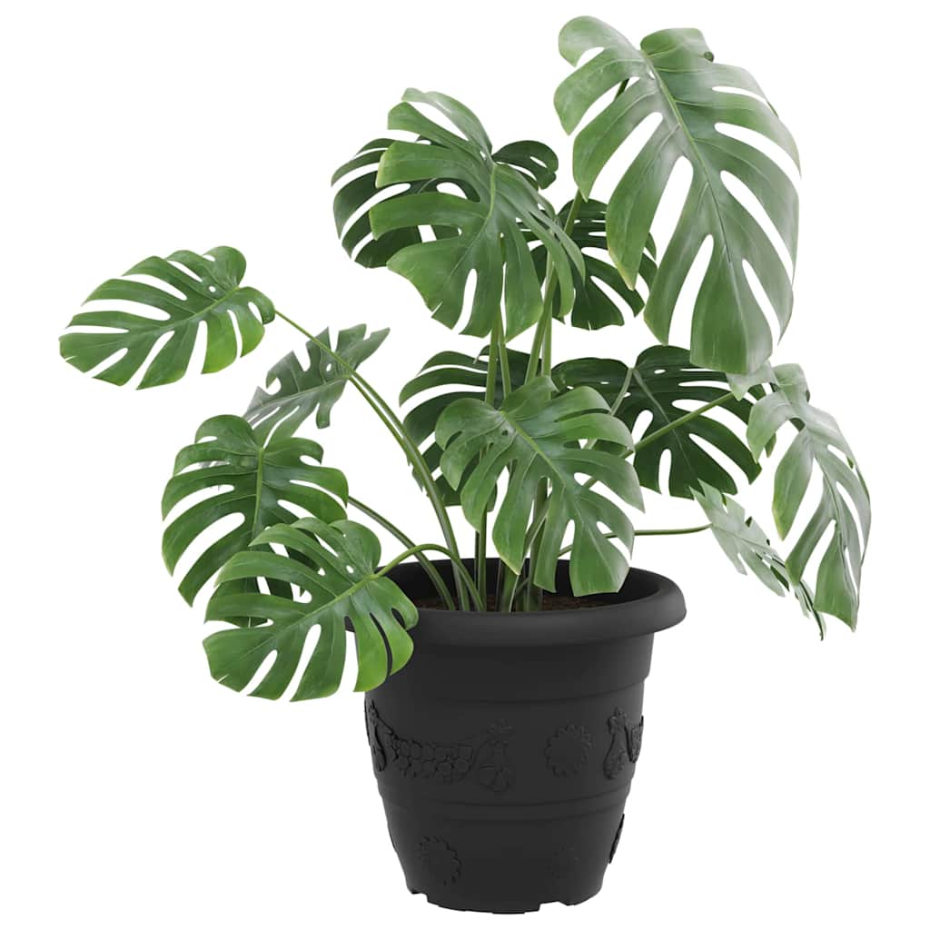 Rund Blomsterpotte 24 pcs Svart Ø 39 x 32 cm Plast