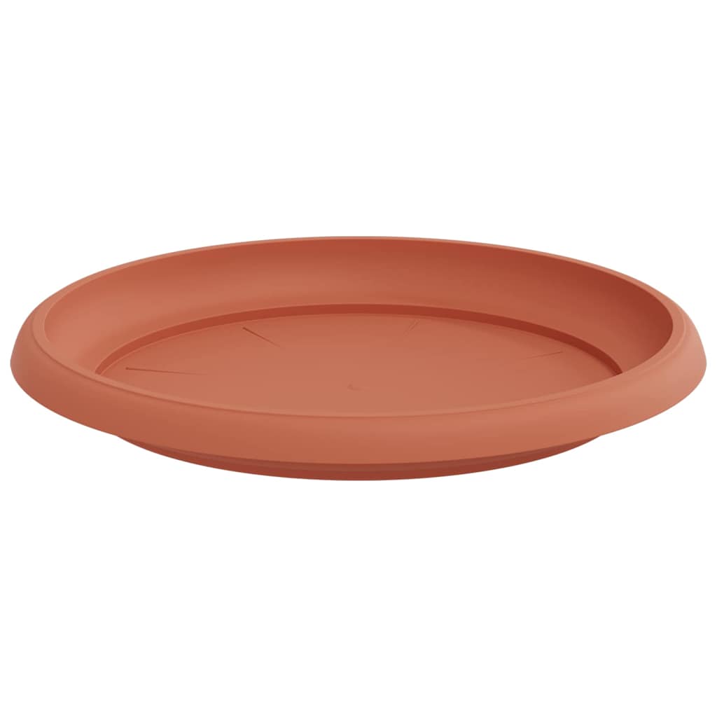 Rundt Blomsterbrett 6 stk. Klinker Rød Ø 21,5 x 2,5 cm Plast