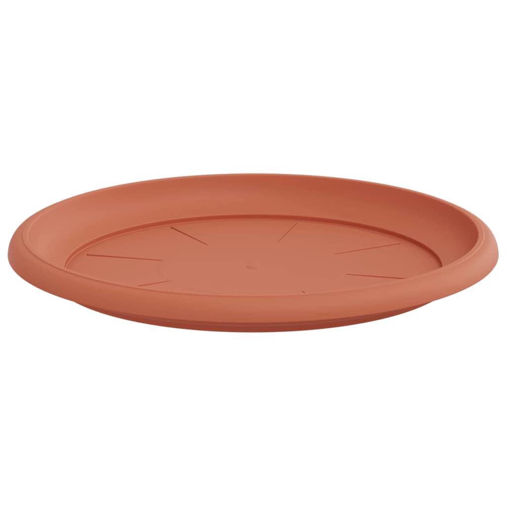 Rundt Blomsterbrett 6 pcs Klinker Rød Ø 27 x 2,5 cm Plast