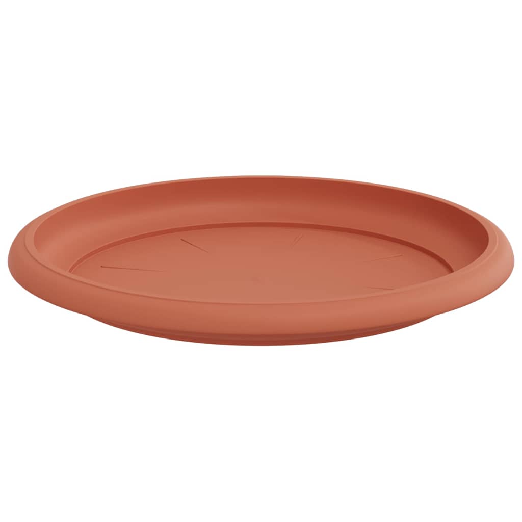 Rundt Blomsterbrett 24 pcs Klinker Rød Ø 14 x 2 cm Plast
