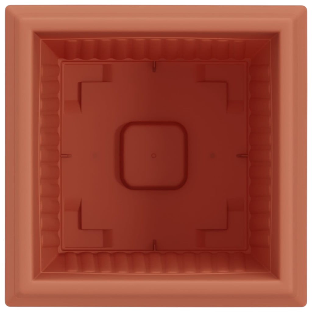 Firkantet Blomsterpotte 6 pcs Klinker Rød 23 x 23 x 17,5 cm