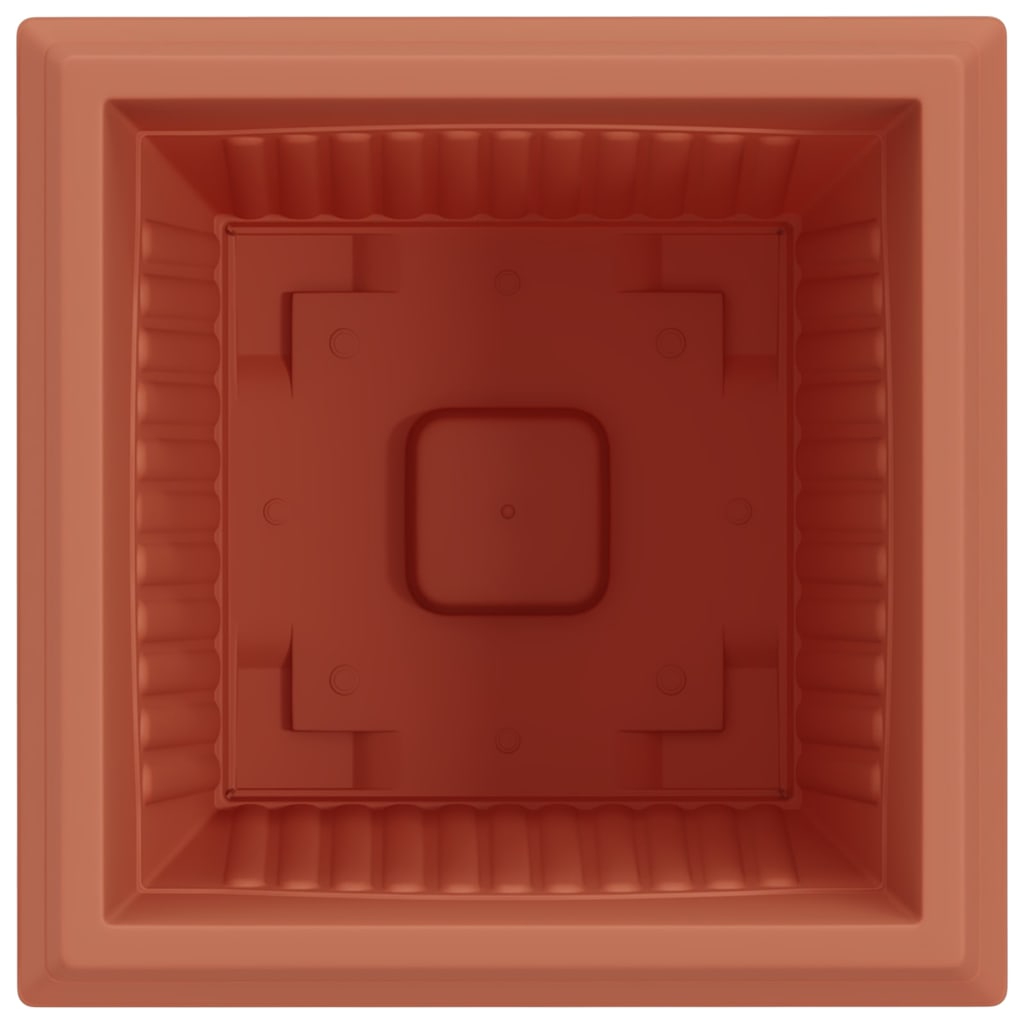 Firkantet Blomsterpotte 6 pcs Klinker Rød 43 x 43 x 33,5 cm