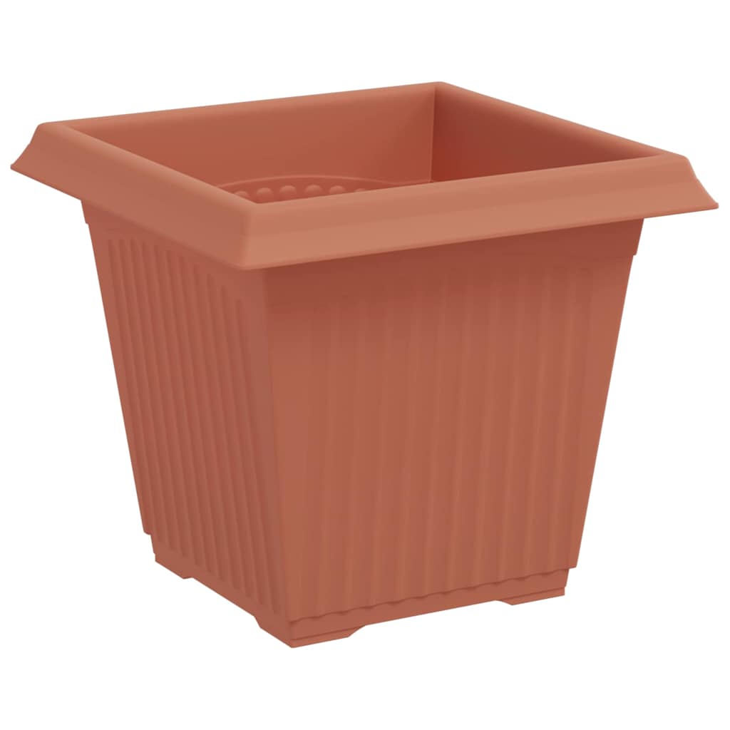 Firkantet Blomsterpotte 24 pcs Klinker Rød 16 x 16 x 14 cm
