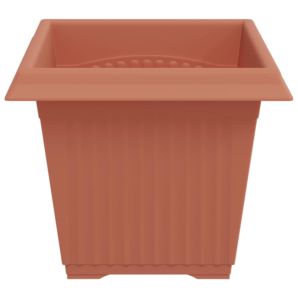 Firkantet Blomsterpotte 24 pcs Klinker Rød 20 x 20 x 16 cm