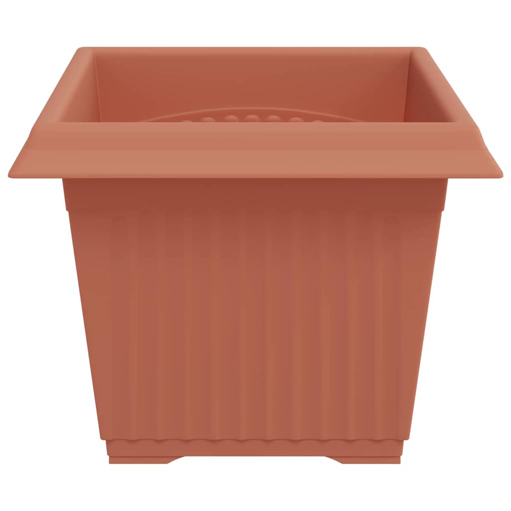 Firkantet Blomsterpotte 24 pcs Klinker Rød 23 x 23 x 17,5 cm