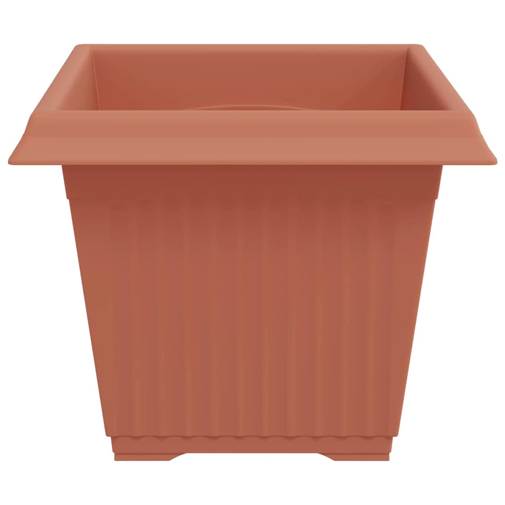 Firkantet Blomsterpotte 24 pcs Klinker Rød 28,5 x 28,5 x 22 cm