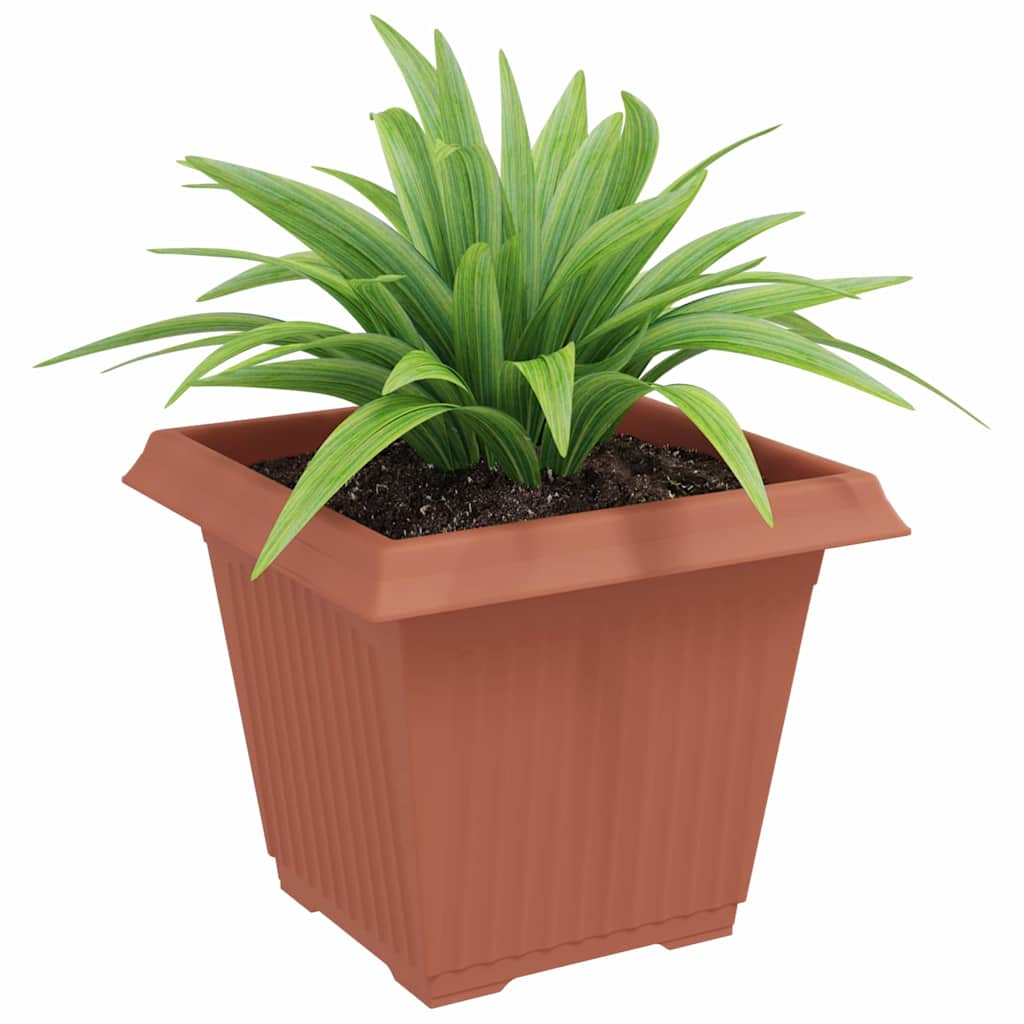 Firkantet Blomsterpotte 24 pcs Klinker Rød 38 x 38 x 30 cm