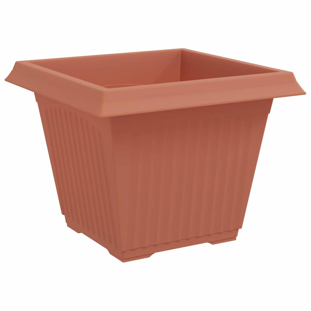 Firkantet Blomsterpotte 24 pcs Klinker Rød 43 x 43 x 33,5 cm