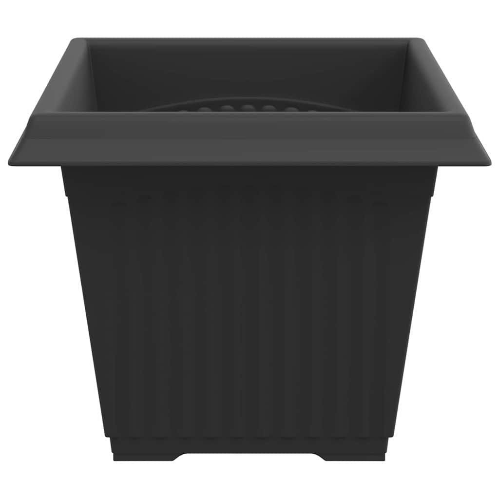 Firkantet Blomsterpotte 24 stk. Svart 33 x 33 x 26 cm Plast