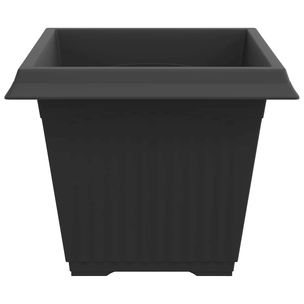 Firkantet Blomsterpotte 24 pcs Svart 43 x 43 x 33,5 cm Plast