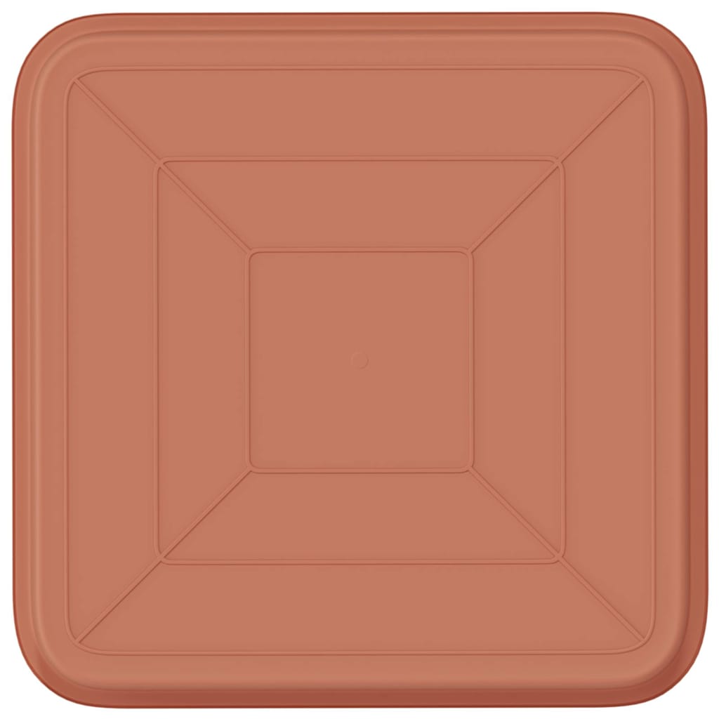 Firkantet Blomsterbrett 24 pcs Klinker Rød 21 x 21 x 2 cm Plast