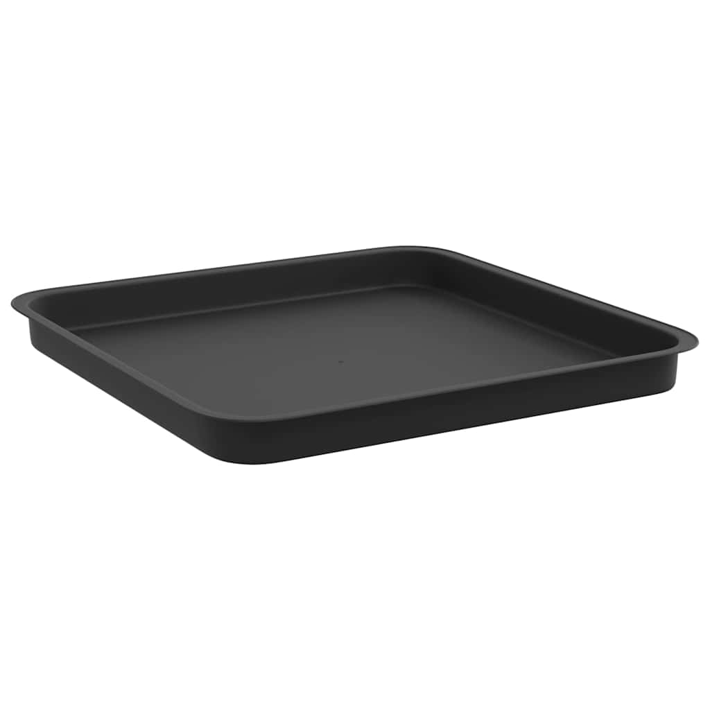 Firkantet Blomsterbrett 24 stk. Svart 36 x 36 x 2,5 cm Plast