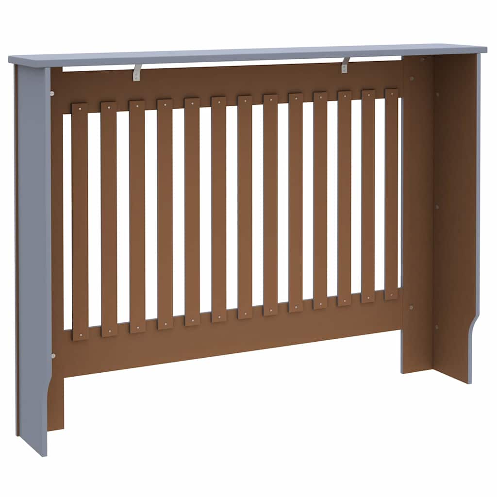 Radiator Deksel 2 pcs Grå 112 x 19 x 81,5 cm Konstruert tre
