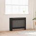Radiator Deksel 2 pcs Svart 112 x 19 x 81,5 cm Konstruert tre