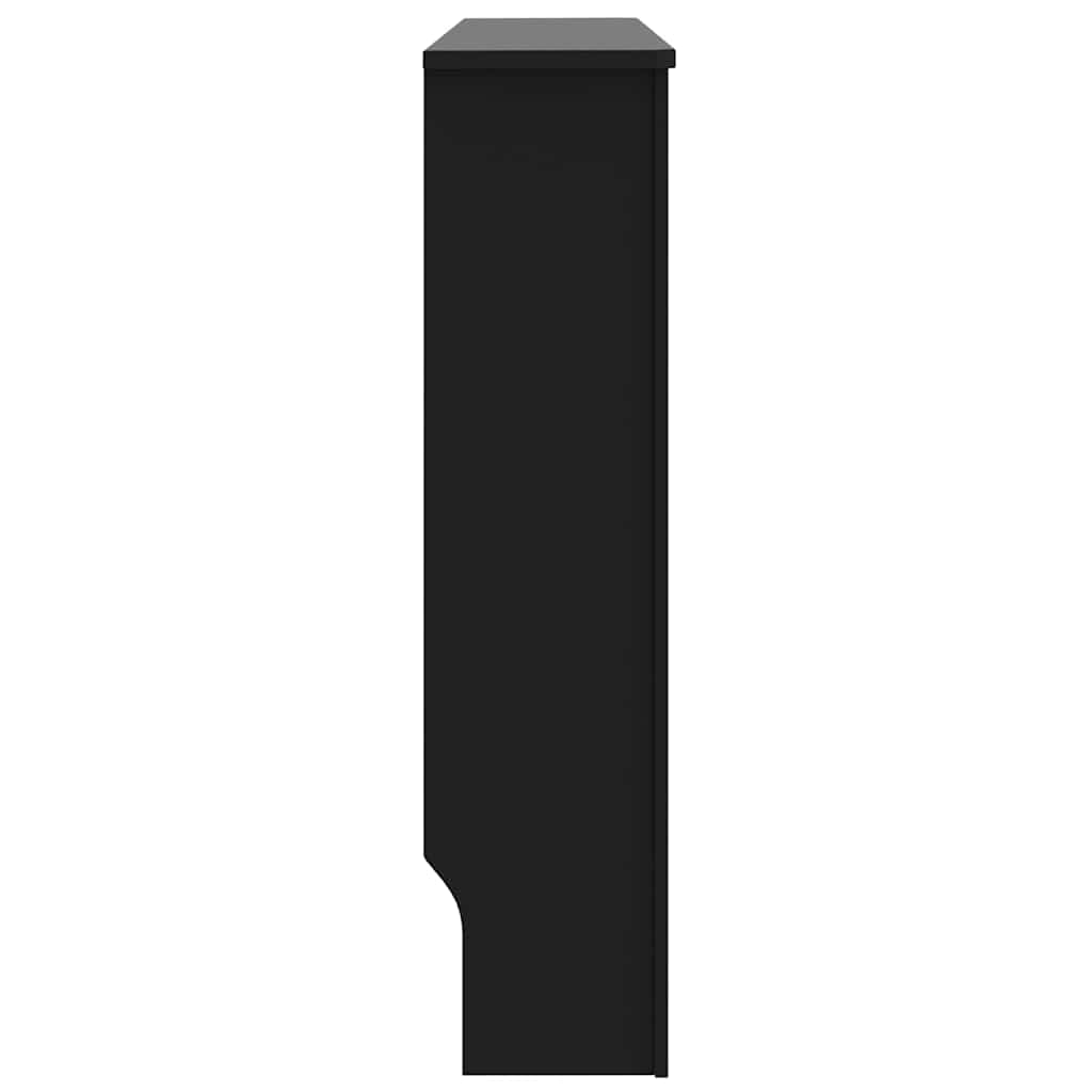 Radiator Deksel 2 pcs Svart 112 x 19 x 81,5 cm Konstruert tre