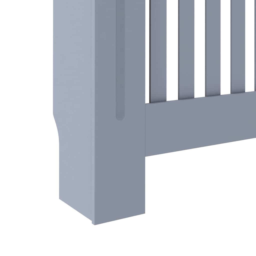 Radiator Deksel 2 pcs Grå 152 x 19 x 81,5 cm Konstruert tre