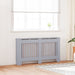 Radiator Deksel 2 pcs Grå 152 x 19 x 81,5 cm Konstruert tre
