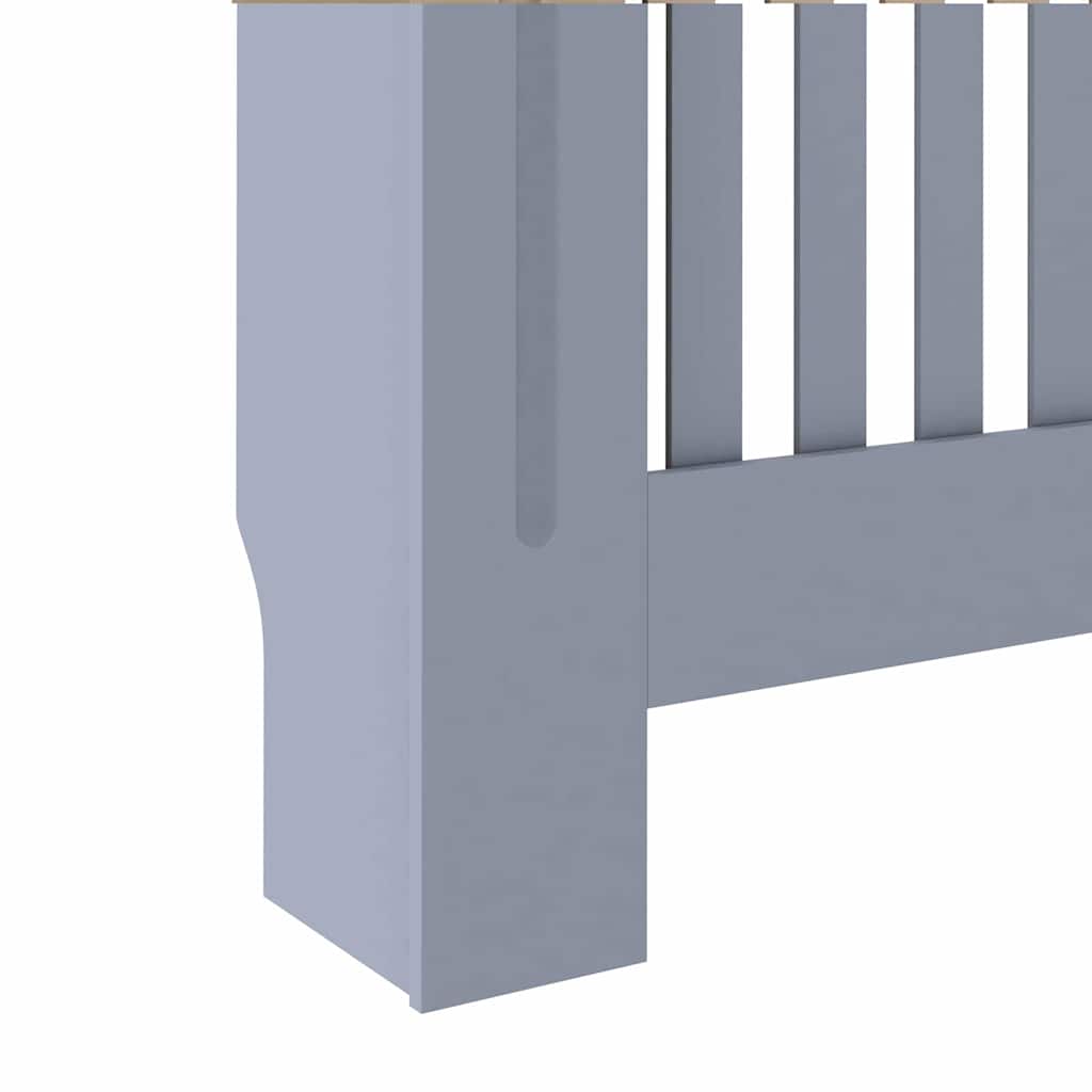 Radiator Deksel 2 pcs Grå 172 x 19 x 81,5 cm Konstruert tre