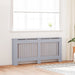 Radiator Deksel 2 pcs Grå 172 x 19 x 81,5 cm Konstruert tre