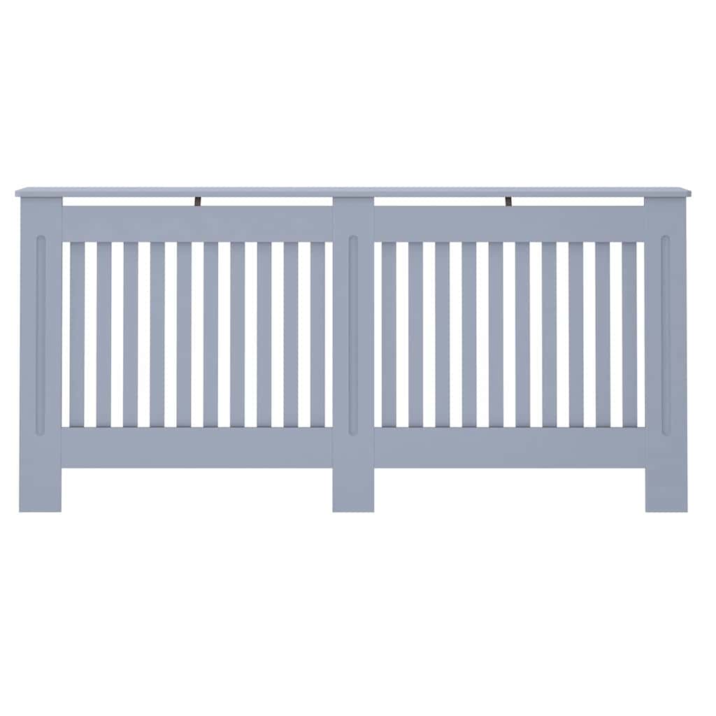 Radiator Deksel 2 pcs Grå 172 x 19 x 81,5 cm Konstruert tre