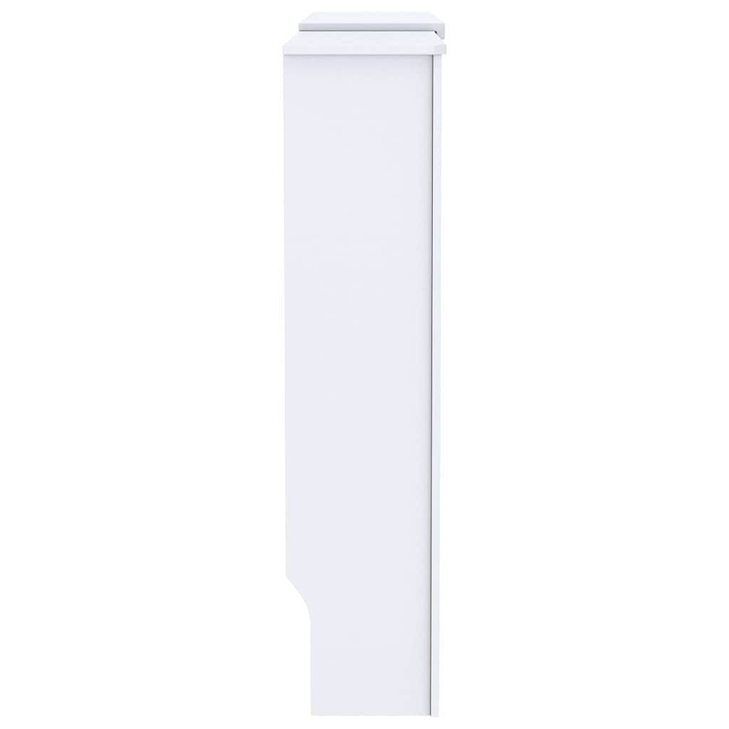 Radiator Deksel 2 pcs Hvit 205 x 20,5 x 81,5cm Konstruert tre