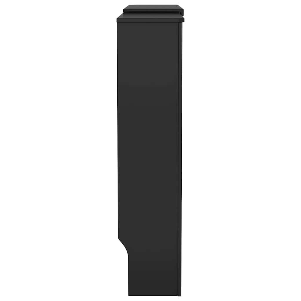 Radiator Deksel 2 pcs Svart 205 x 20,5 x 81,5cm Konstruert tre