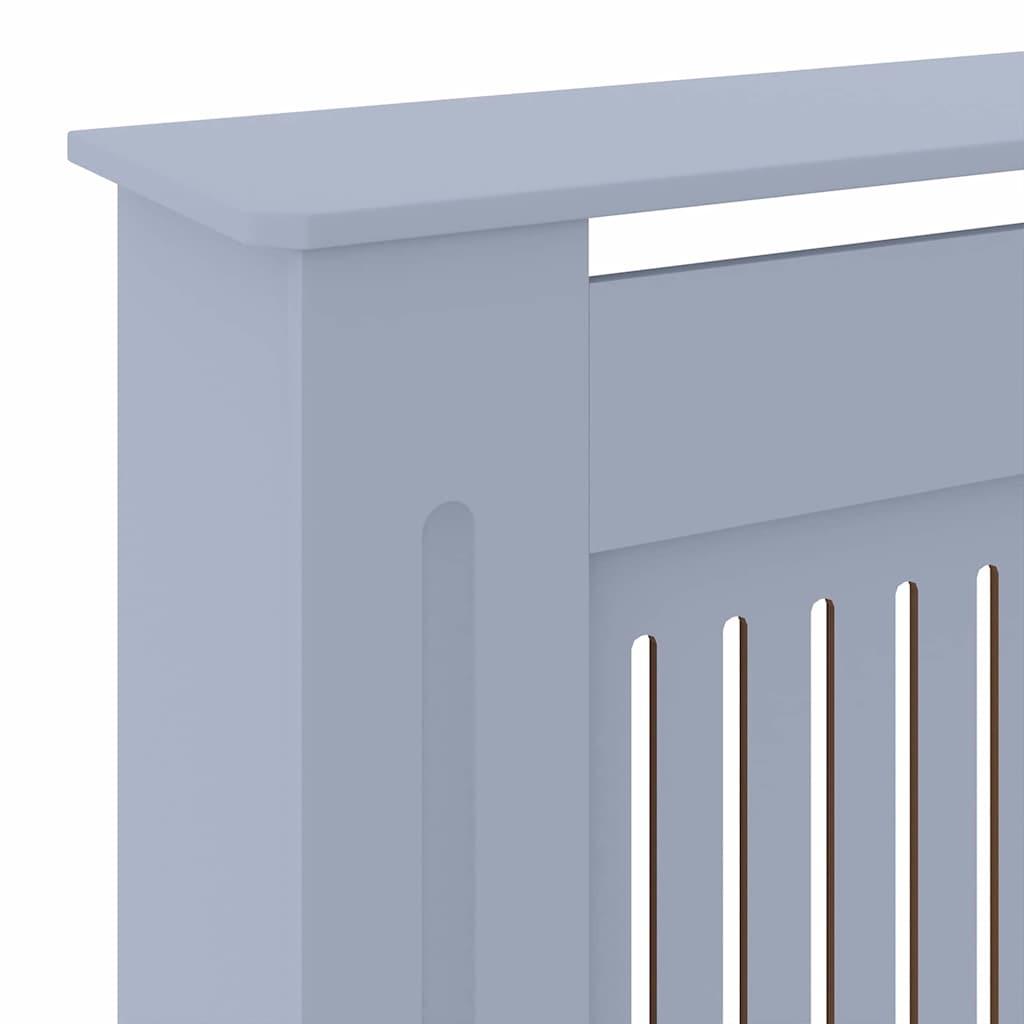 Radiator Deksel 2 pcs Grå 205 x 20,5 x 81,5cm Konstruert tre
