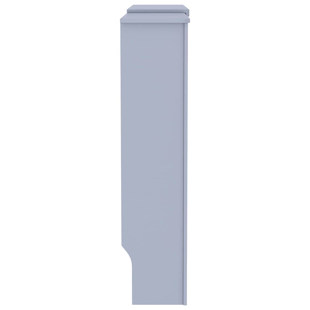 Radiator Deksel 2 pcs Grå 205 x 20,5 x 81,5cm Konstruert tre