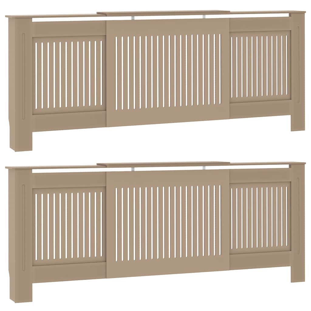 Radiator Deksel 2 pcs Sonoma eik 205 x 20,5 x 81,5cm
