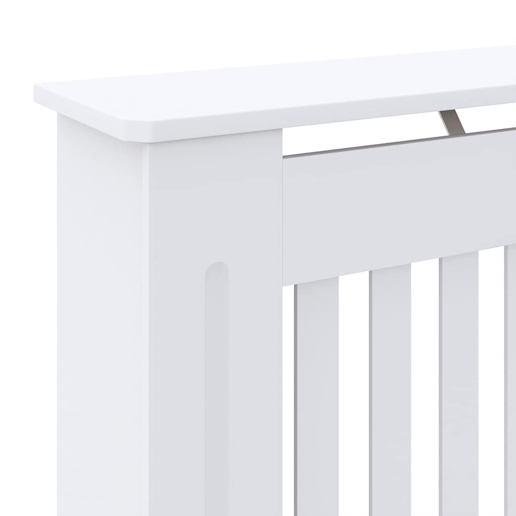 Radiator Deksel 2 pcs Hvit 78 x 19 x 81,5cm Konstruert tre